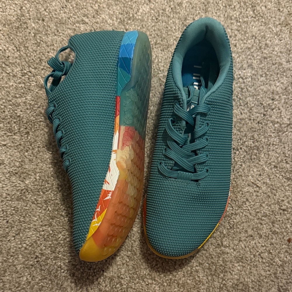 Teal No Bull workout shoes